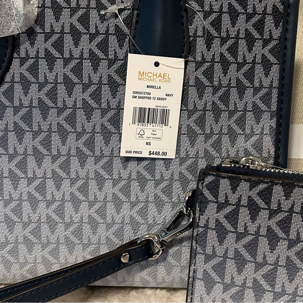 NWT..Michael Kors Mirella Small Ombre’
Signature Logo Crossbody Bag & Wallet - Picture 9 of 13